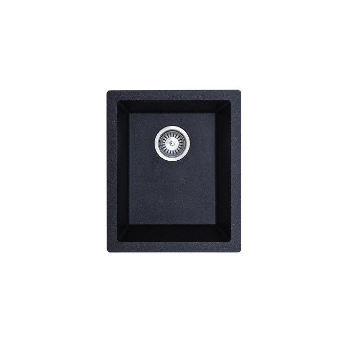COMO BLACK GRANITE SINK Single Bowl 18L 380x440mm