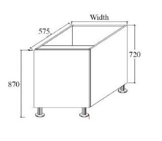 Single Door Base Kitchen Cabinets Gloss White