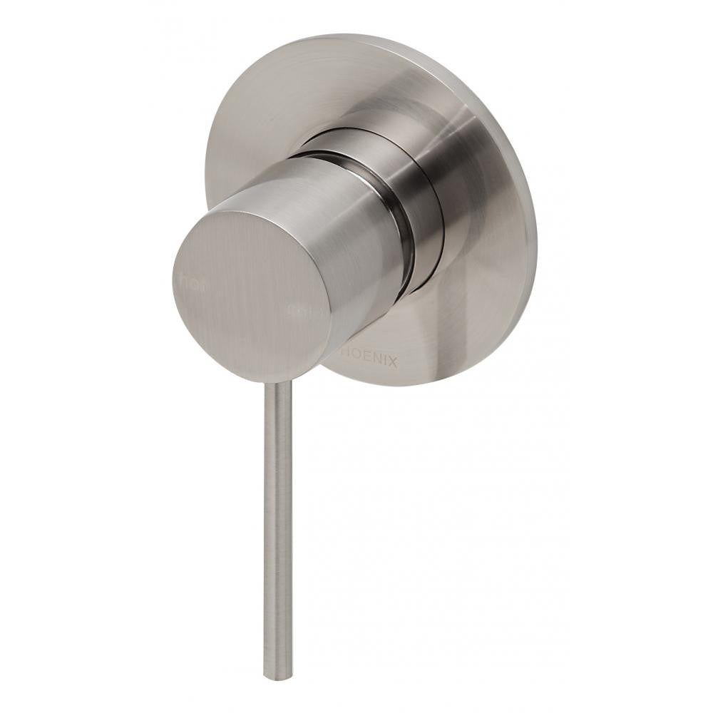 VIVID Slim Line Shower Mixer Brushed Nickel VS780 BN