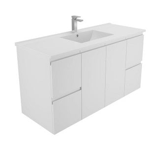 DANA 1200 Wall hung Vanity, Slimline Ceramic Top