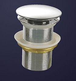 PU104 Pop up Waste Chrome on brass