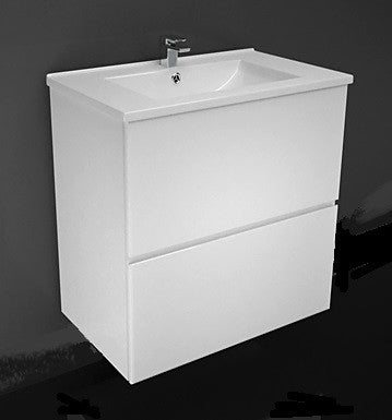 750 ALL DRAWER Vanity, Wall hung, Single Ceramic Top