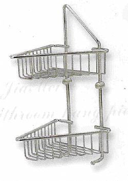 Corner Double Shower Basket