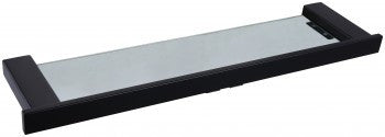 Quadra Linear Glass Shelf MATTE BLACK