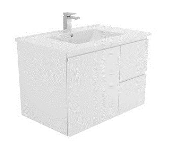 750 Wall Hung Dana Vanity, Slimline Ceramic Top