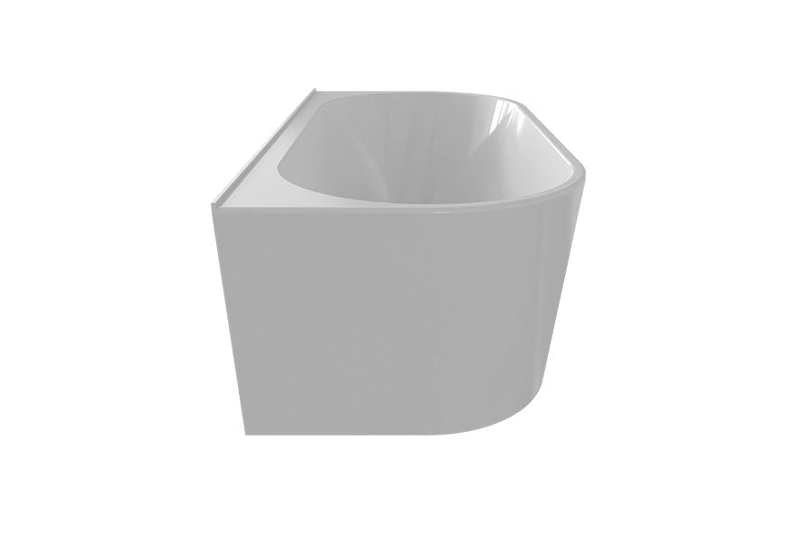 ALEGRA 1700 Back-to-Wall Freestanding Bath -WHITE