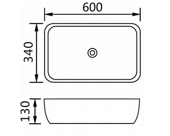 Above Counter Arlo 600 Basin