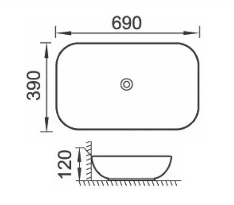 Above Counter Artisan 690 Basin