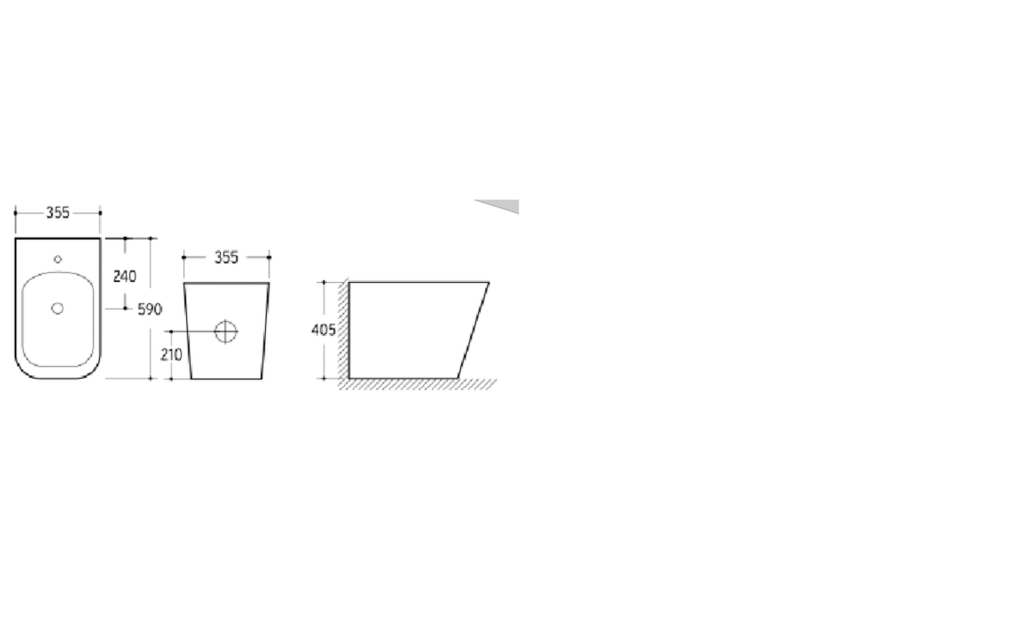 BIDET Wall Face KDK 203