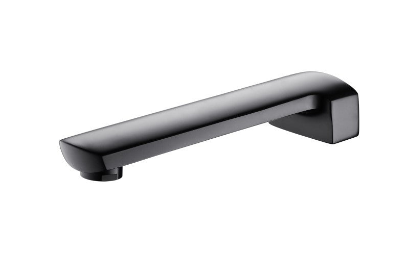 BLACK Bath Wall Spout 200mm