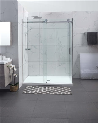 Frameless Shower Screen Sliding Door 870-890