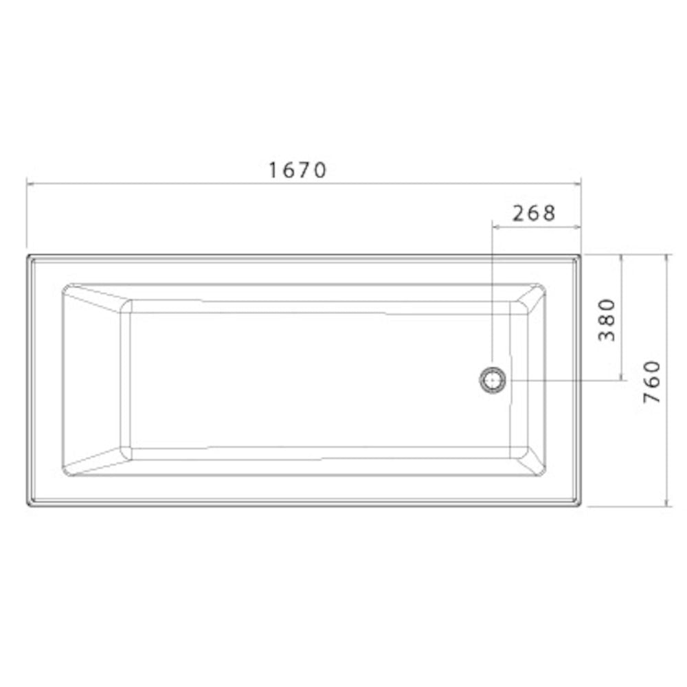 Caroma NEWBURY BATH 1525, 1675 & 1800 or SHOWER BATH