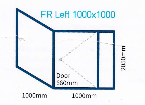 EASY-FIT FRAMELESS SHOWER SCREEN with LEAK-FREE ANGLE