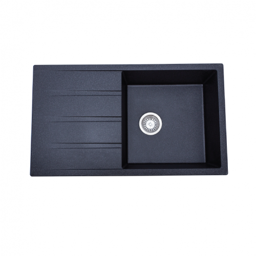 GRANITE SINK Single Bowl & Drainer Over Mount 860mm