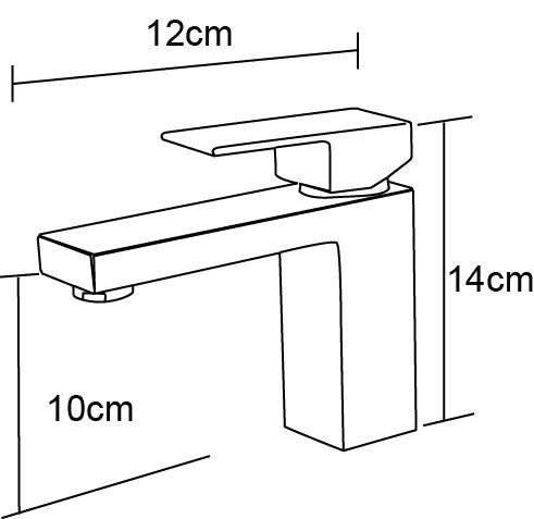 Quadra Linear Square Basin Mixer