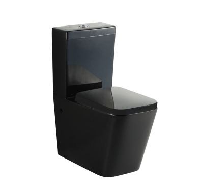 BACK TO WALL KDK03- GLOSS BLACK S & P trap, Quick release soft close seat