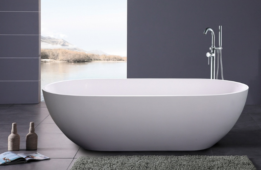 KARLA SLIMLINE  1700 Freestanding Luxury Bath -BLACK OR WHITE