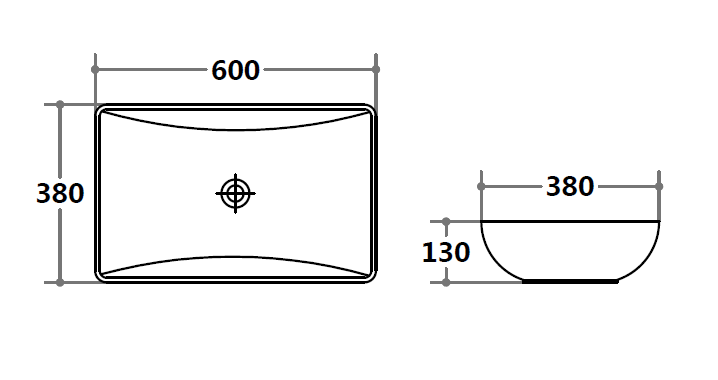 Above Counter Kosca 600 Basin