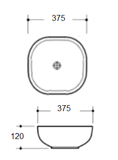 Above Counter Kusso 375 Basin