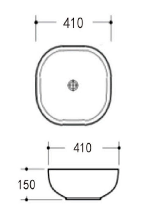 Above Counter Kusso BLACK 410 Basin