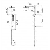LEXI Twin Shower LE726 CHR