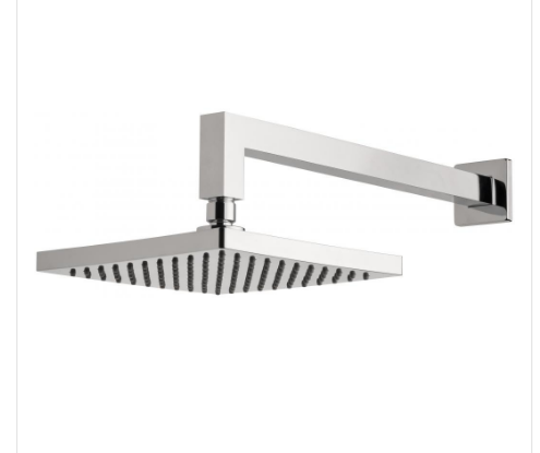 Shower Arm 400mm & 200mm Lexi Square Rose