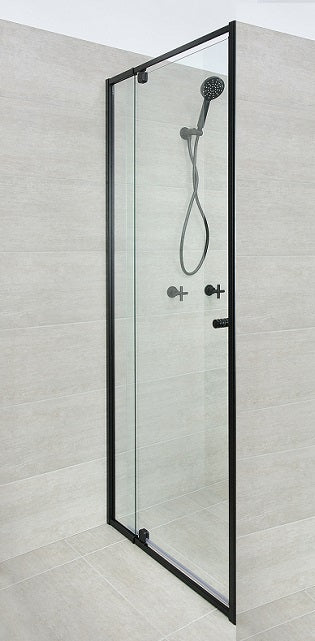 BLACK Wall-to-Wall Door & Frame Adjustable 1040-1100 x 1950H mm