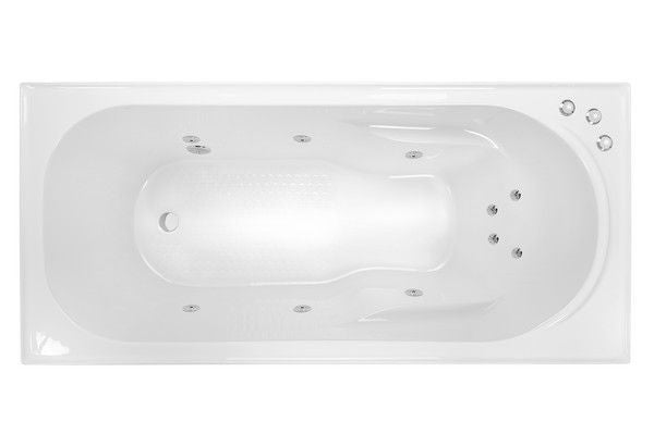 PRIMA 1800 SPA & SHOWER BATH - Santai 10 Jets White