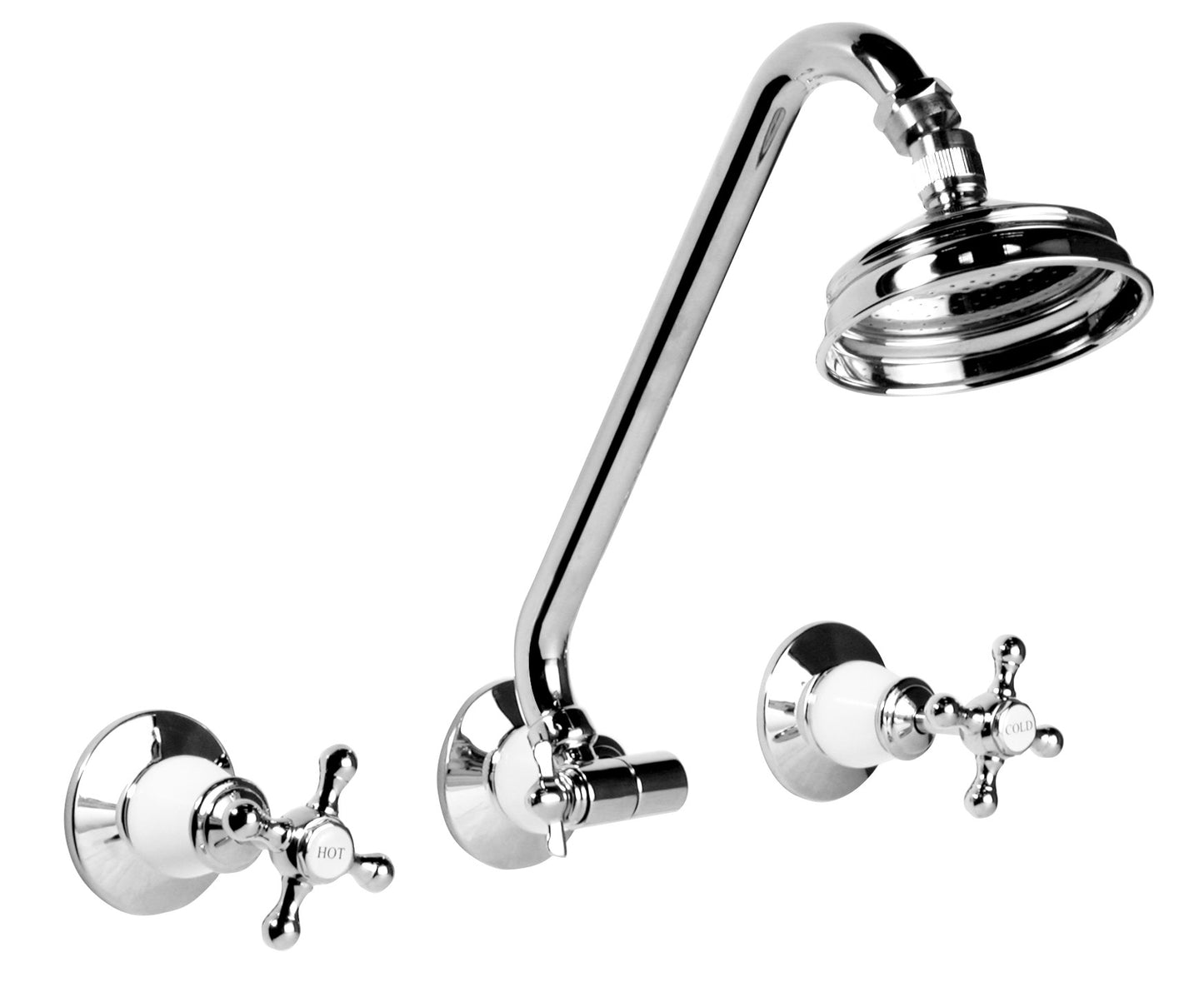 PASADENA Shower Set White & Chrome