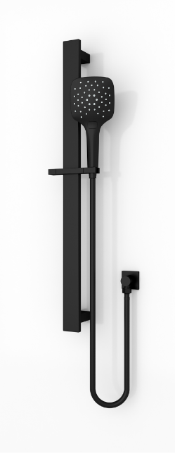 Railshower Square Quadra DELUXE 3 Function MATTE BLACK