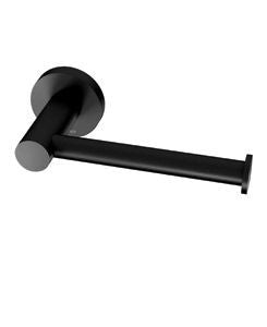 RADII BLACK Toilet Roll Holder Round Plate