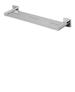 RADII BRUSHED NICKEL Metal Shelf Square Plate