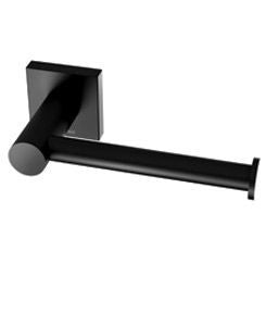 RADII BLACK Toilet Roll Holder Square Plate
