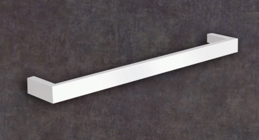 SINGLE Bar Square Towel Warmer 630W mm WHITE