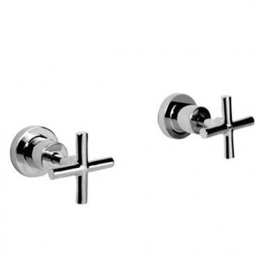 SANTA FE Wall Top Assembly Chrome (Pair)