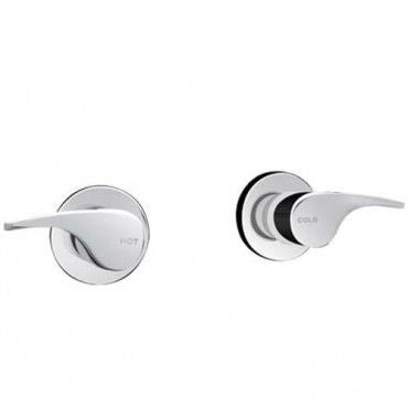 SANTA FE Cruze Wall Top Assembly Chrome (Pair)