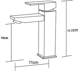 Quadra Square Basin Mixer