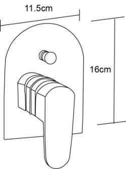 OLIVERE Wall Mixer with Diverter