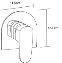 OLIVERE Shower/Wall Mixer