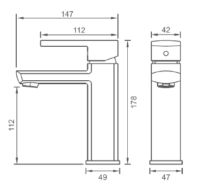 Zan Styled Basin Mixer