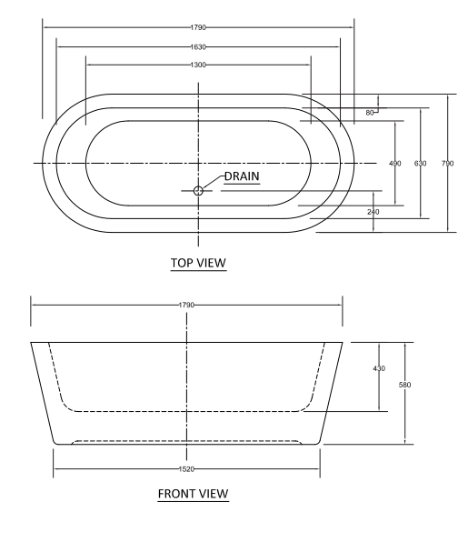 COOL Freestanding BATH 1500 & 1800