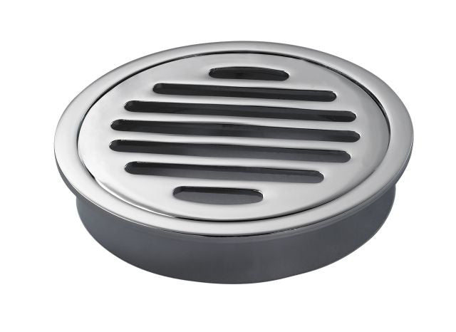 GRATE 50/80/100mm Chrome Round FOR PVC