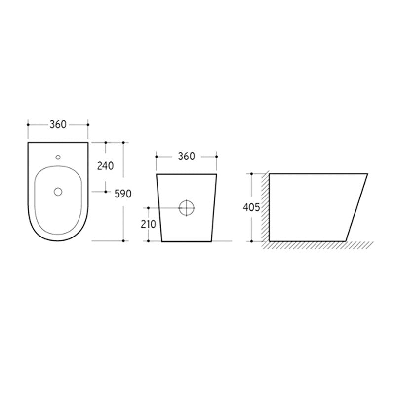BIDET Wall Face KDK 202