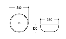 Above Counter Karla 380 Basin