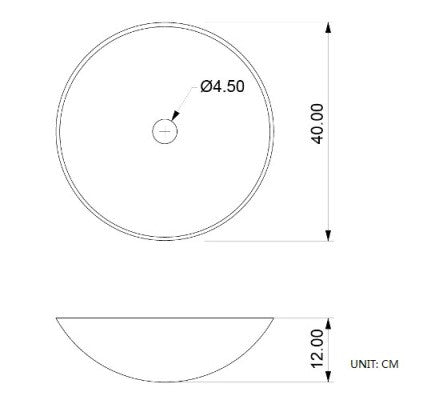 Stone Above Counter Pompeii 400 Basin