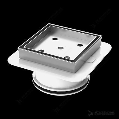 Grate 316 Stainless Steel TILE INSERT 50/80/100mm Square with Mega Flange