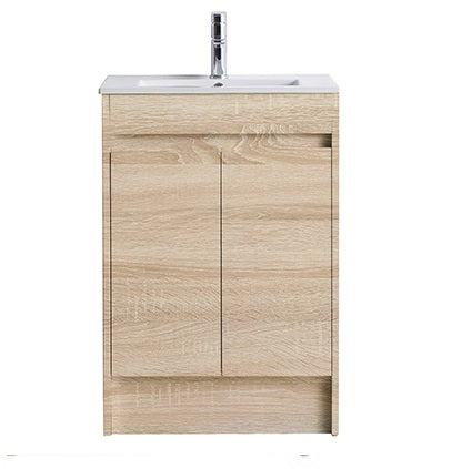 BRONTI 600 OAK Vanity, Kickboard, Slimline Ceramic top