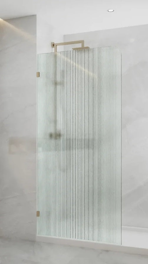 Frameless FLUTED Radius Panels 800/ 900/ 1000/ 1100/ 1200 x 2000H mm 10yr War