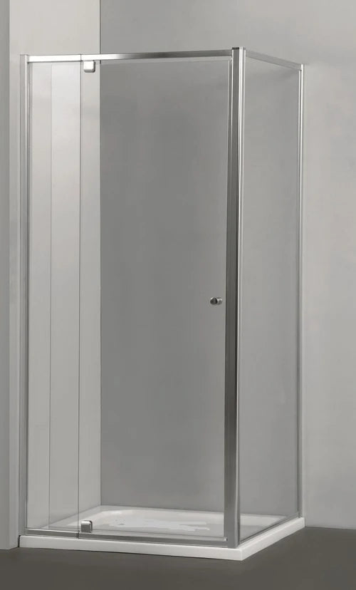 SILVER Framed Shower Screen & Return: Adjustable 1000 x 1000 Ready to Go!!