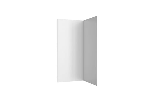ACRYLIC SHOWER WALL 2 Sided Seamless High Gloss White